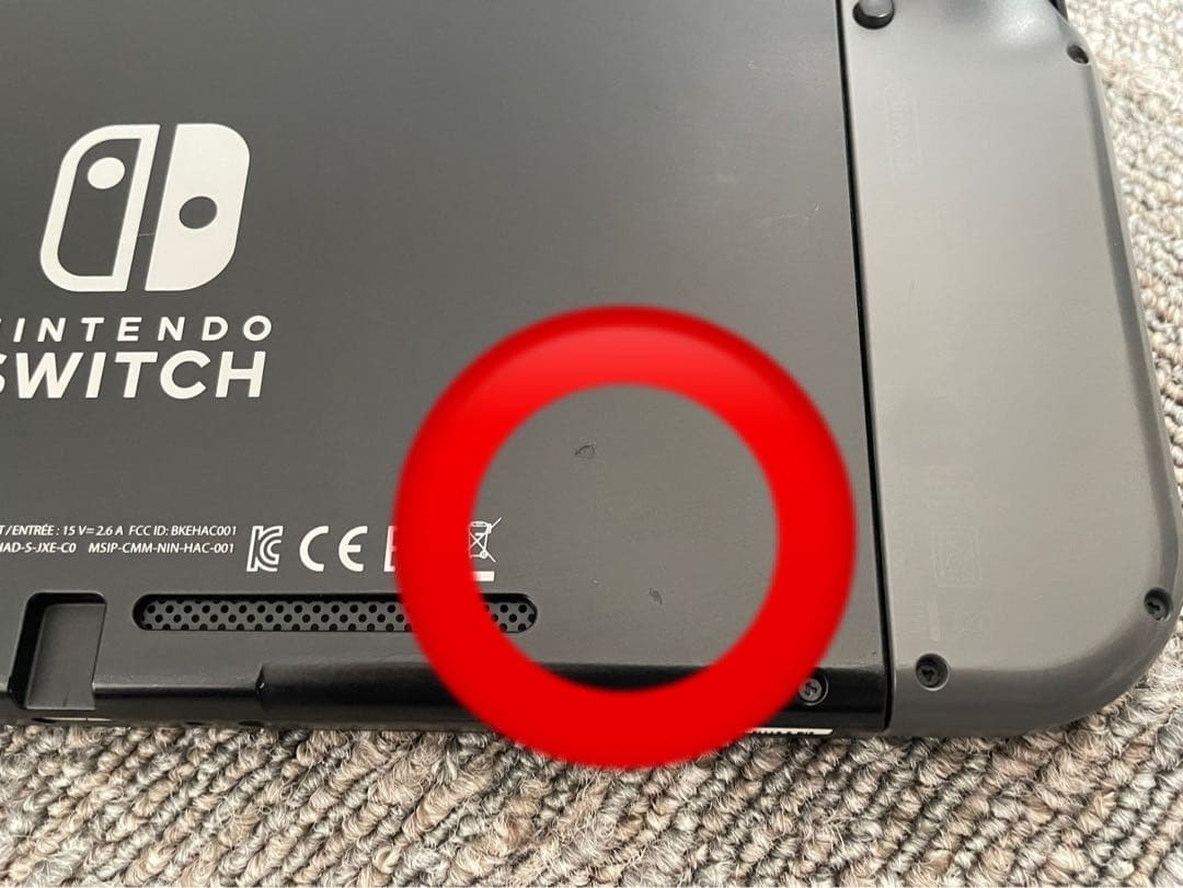 Nintendo Switch 本体 グレー 付属品有り