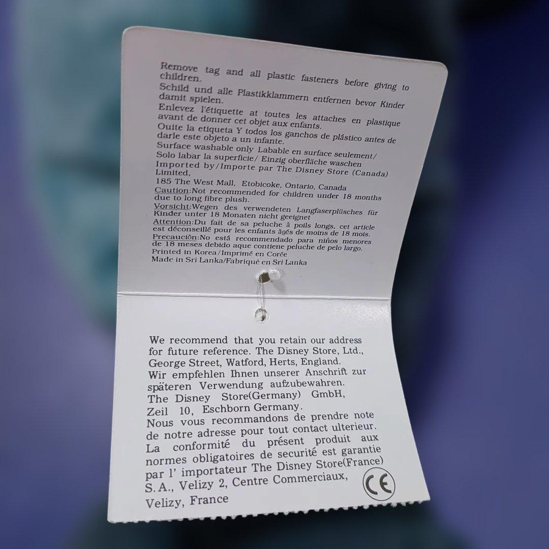 ディズニー ヴィンテージ ピノキオ クジラ ぬいぐるみ パペット タグ