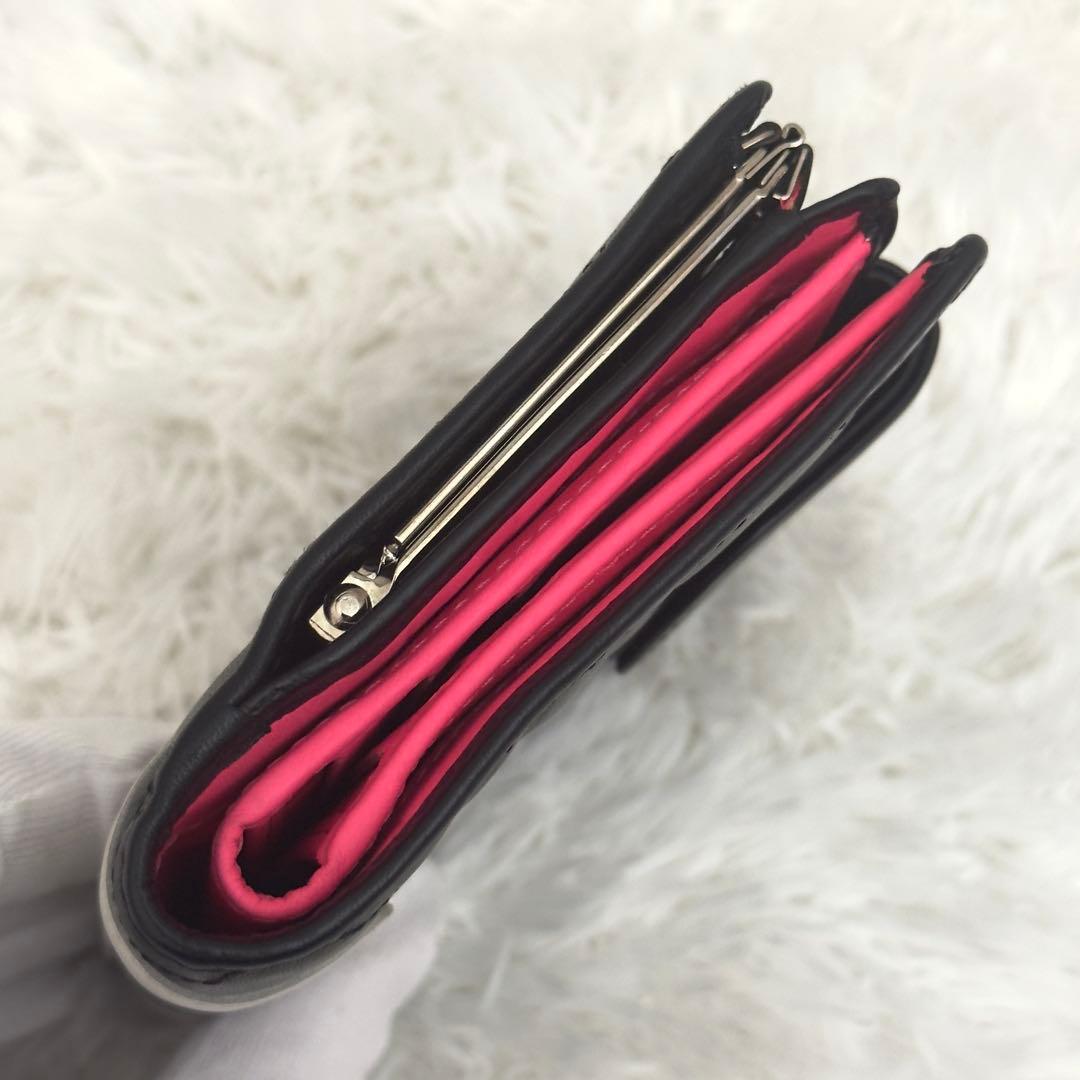 極美品⭐️CHANEL シャネル カンボンライン 二つ折り レザー ココマーク