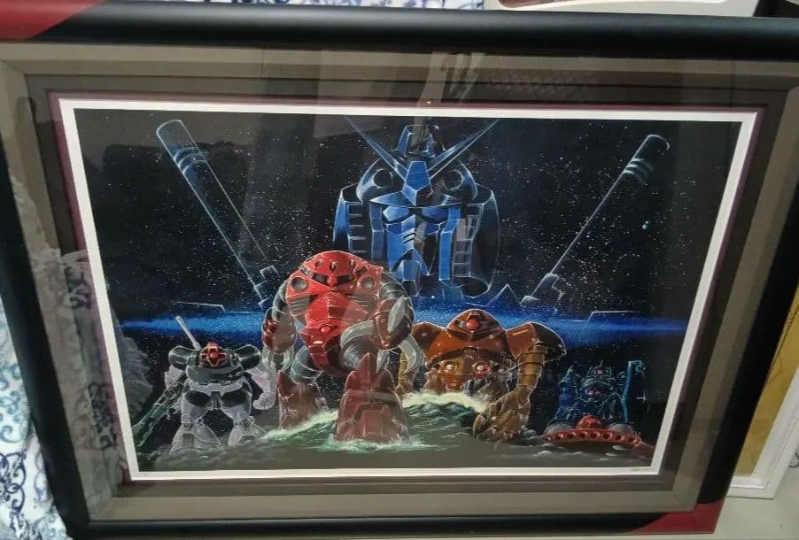 証明書有☆大河原邦男☆版画☆機動戦士ガンダム2哀・戦士編より シルク