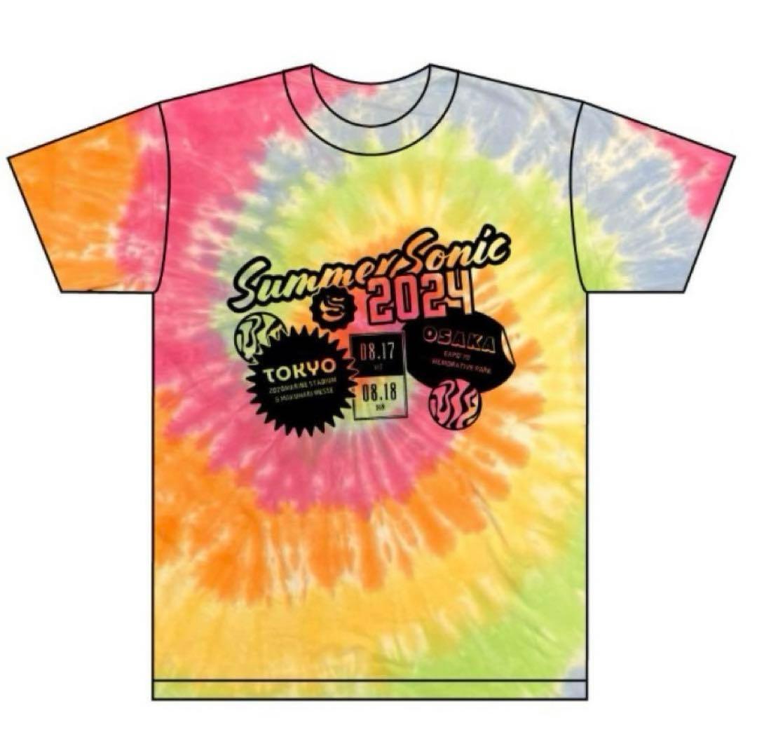 新品未開封】サマソニ ステッカーTシャツ タイダイ Mサイズ サマー