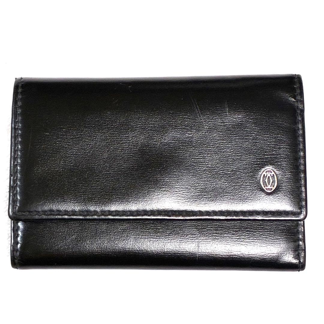 定価44000円】Cartier カルティエ 6連キーケース ブラック レザー