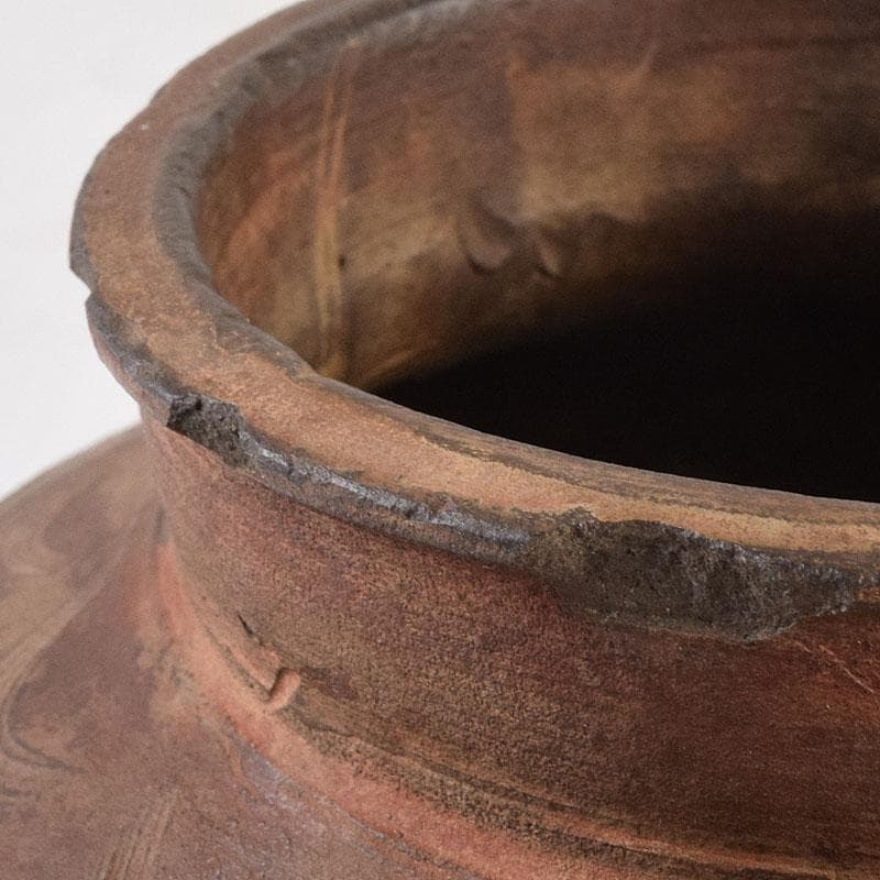 中国 古代 土器 刻線文 壷 水甕 C R8531