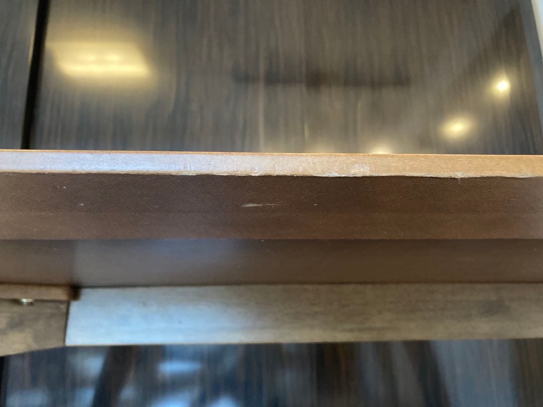 NOCE モダン 木製 ダイニングテーブル ブラウンウォールナット