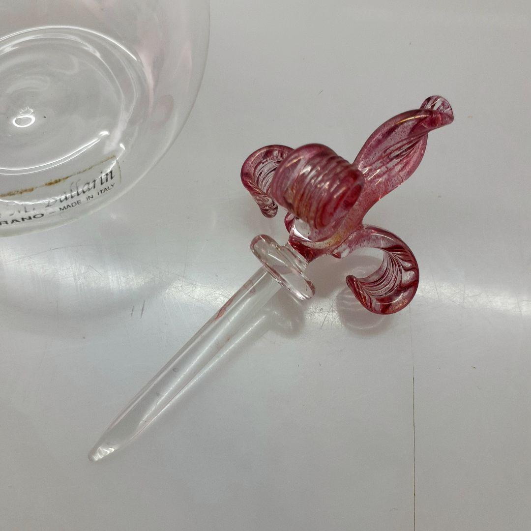 MURANO F&M BALLARIN ムラノ 花蓋 香水瓶 パフュームボトル バラ