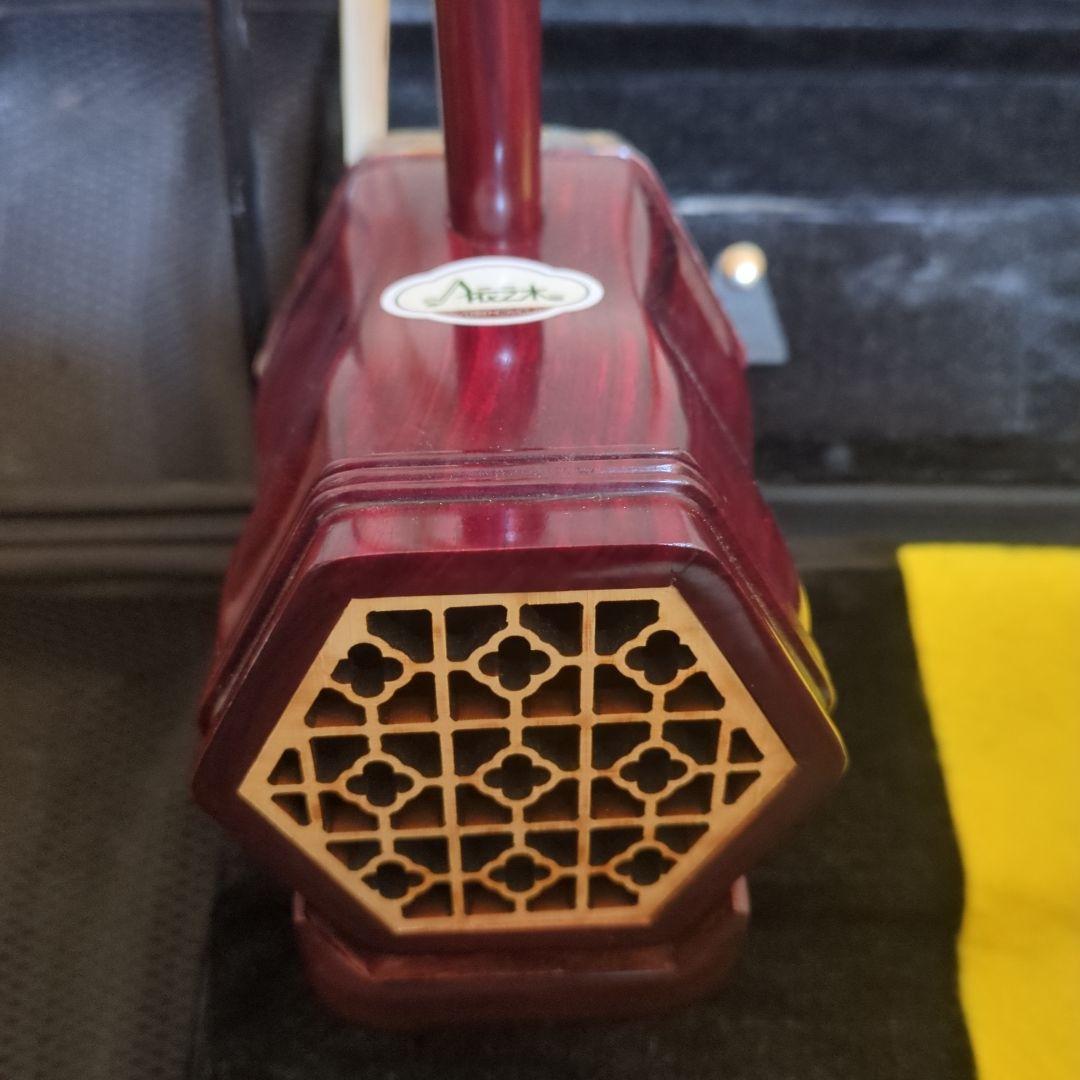 自然派泉州人☆高品質◎美品◎本格錦蛇皮◎紫檀二胡