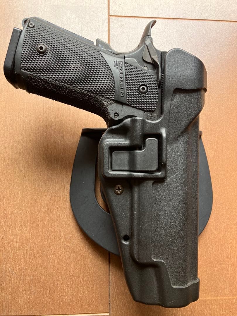 マルイ　ハイキャパ5.1タニオコバ　スライド&フレーム　ブラックホークホルスター