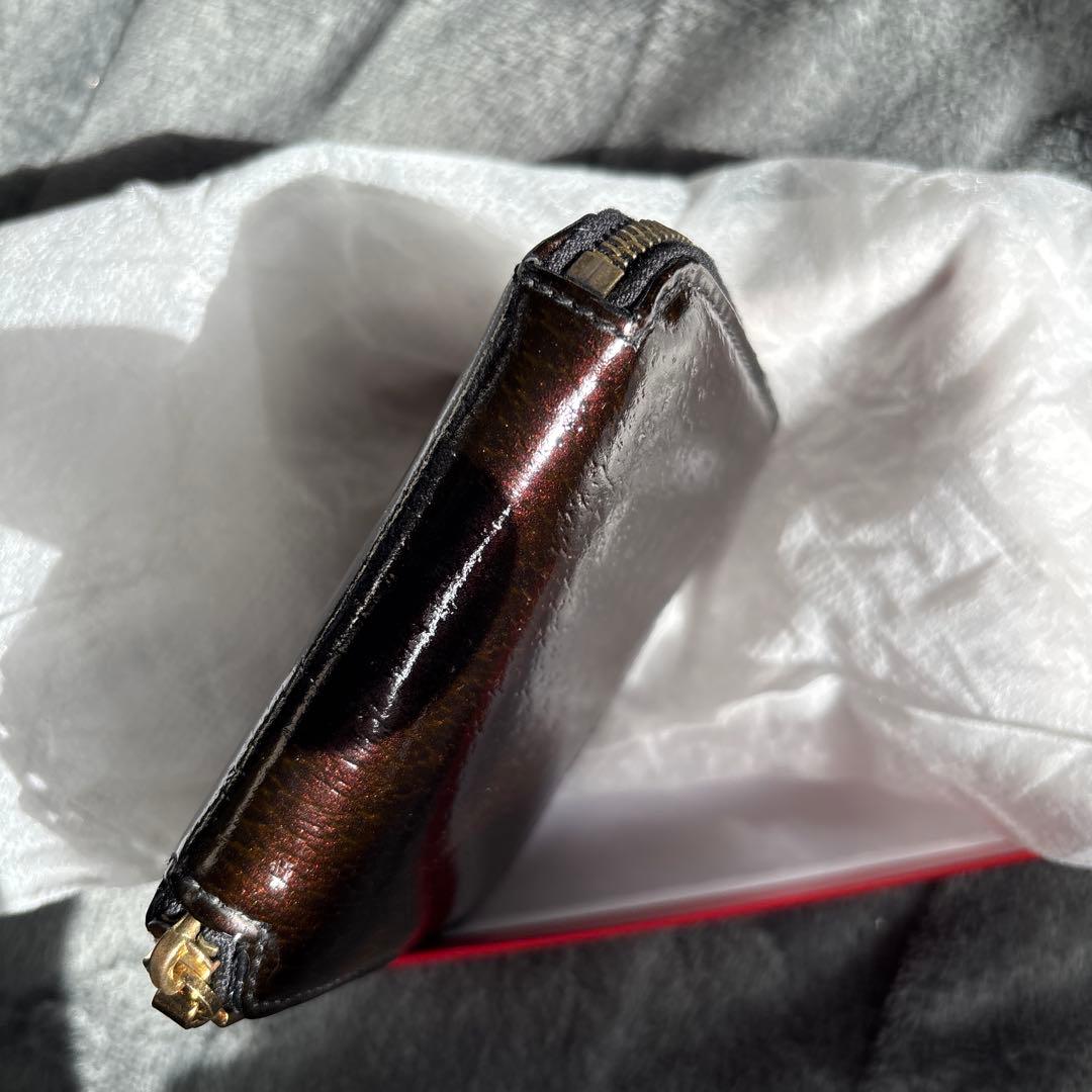 セリーヌ ケース SHEFFIELD 黒・茶×ゴールド金具