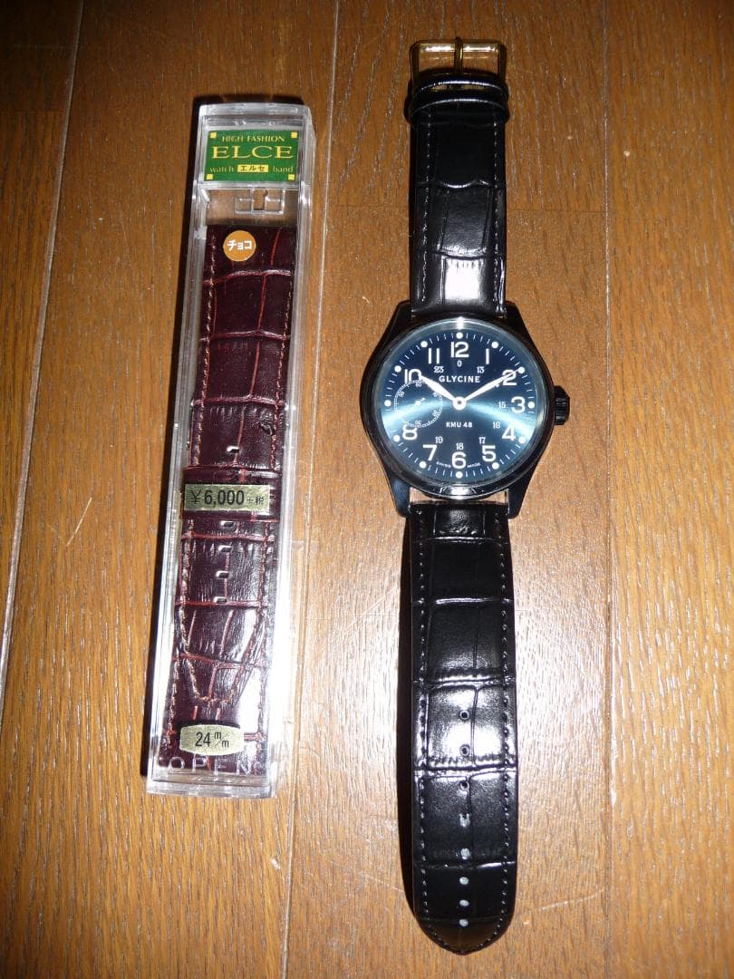 希少美品 グリシン KMU48 手巻き スモールセコンド パイロットモデ