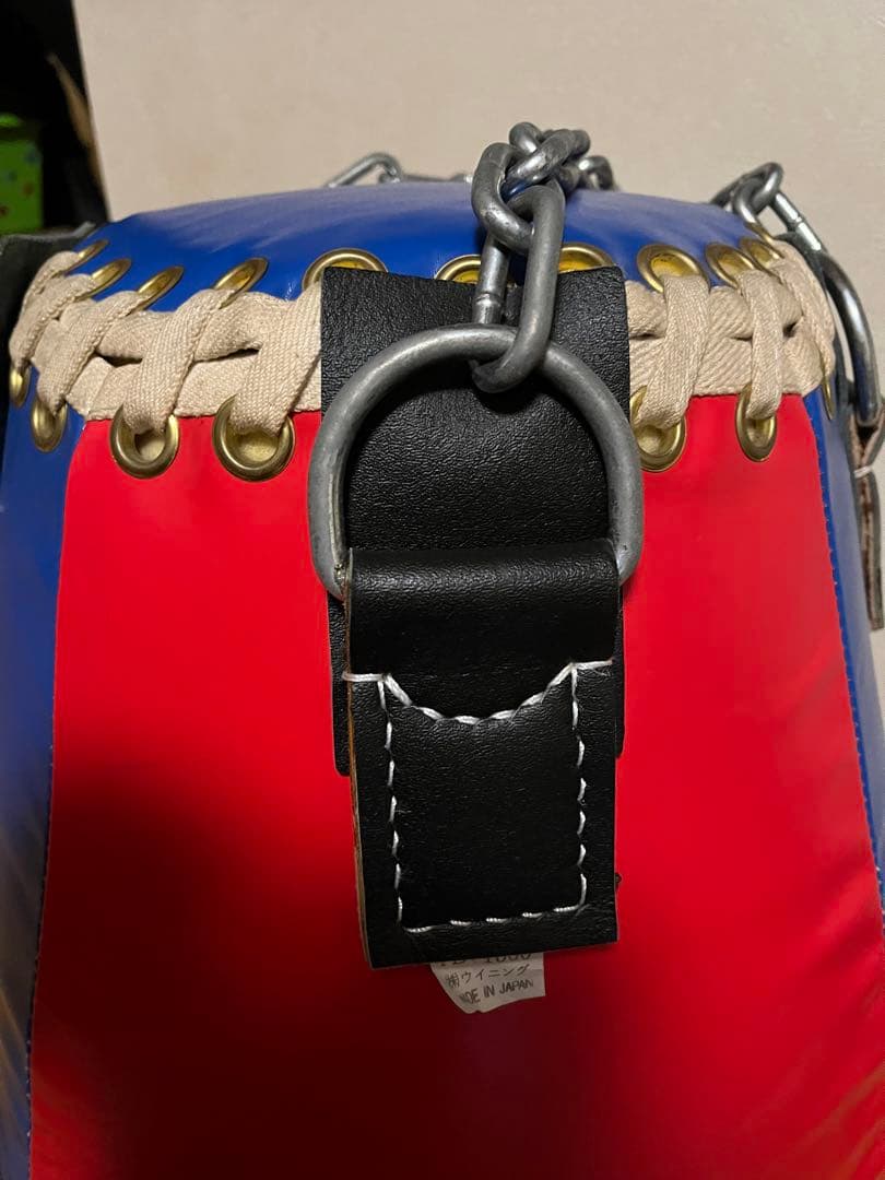 Winning ウイニング タイミングバッグ サンドバッグ 赤/青 チェーン付き