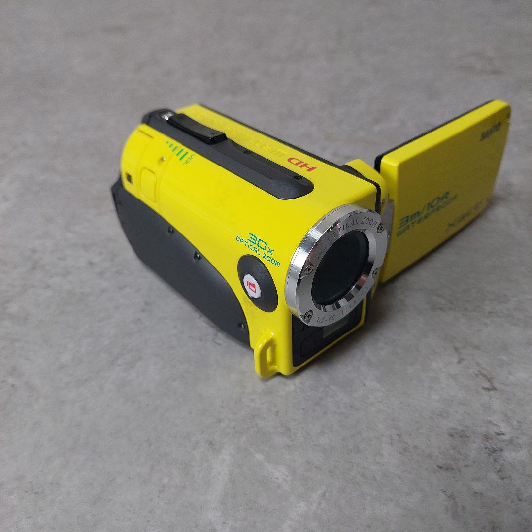 SANYO 防水 ムービーカメラ Xacti ザクティ DMX-WH1 イエロー