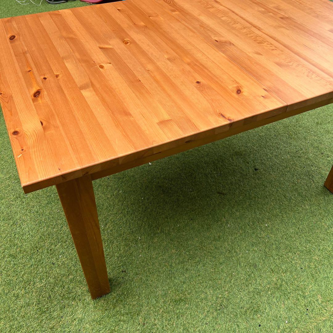 【横浜・川崎】イケア 伸長式 ダイニングテーブル 無垢材　STORNAS　廃盤
