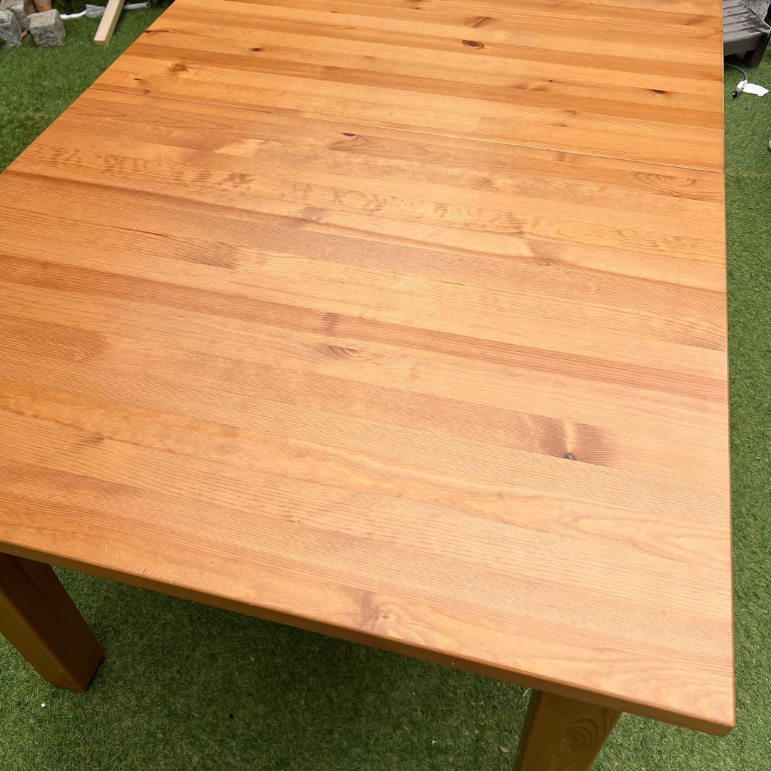 【横浜・川崎】イケア 伸長式 ダイニングテーブル 無垢材　STORNAS　廃盤