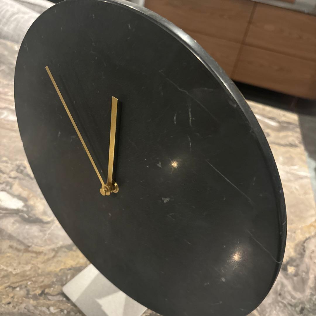 MENU 掛け時計　大理石+無印良品　時計スタンド