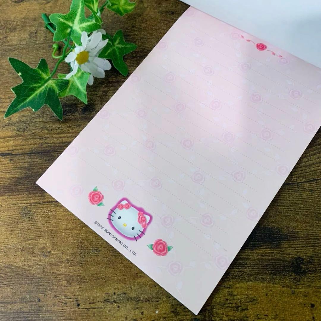 平成レトロ レア サンリオ キティ ローズ 薔薇 メモ 2000