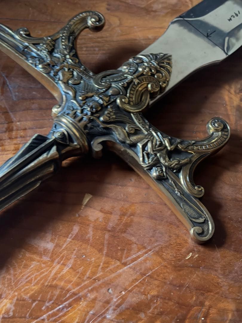 【アンティーク】イングランド14世紀風の装飾剣＊小道具