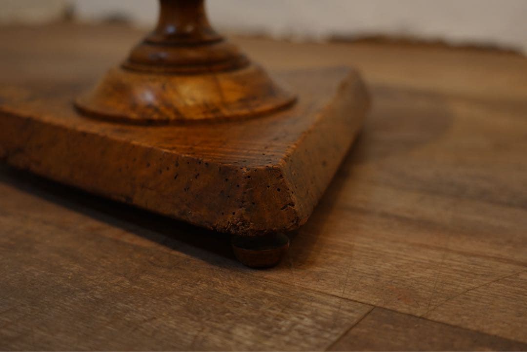 フランスアンティーク 回転棚 古木 1800年代 棚 回転 テーブル シェルフ