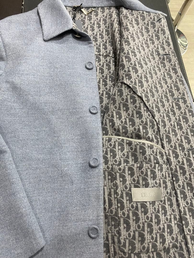 現行品　定価67万　試着 ディオール　ワークウェア ジャケット カシミヤ・シルク