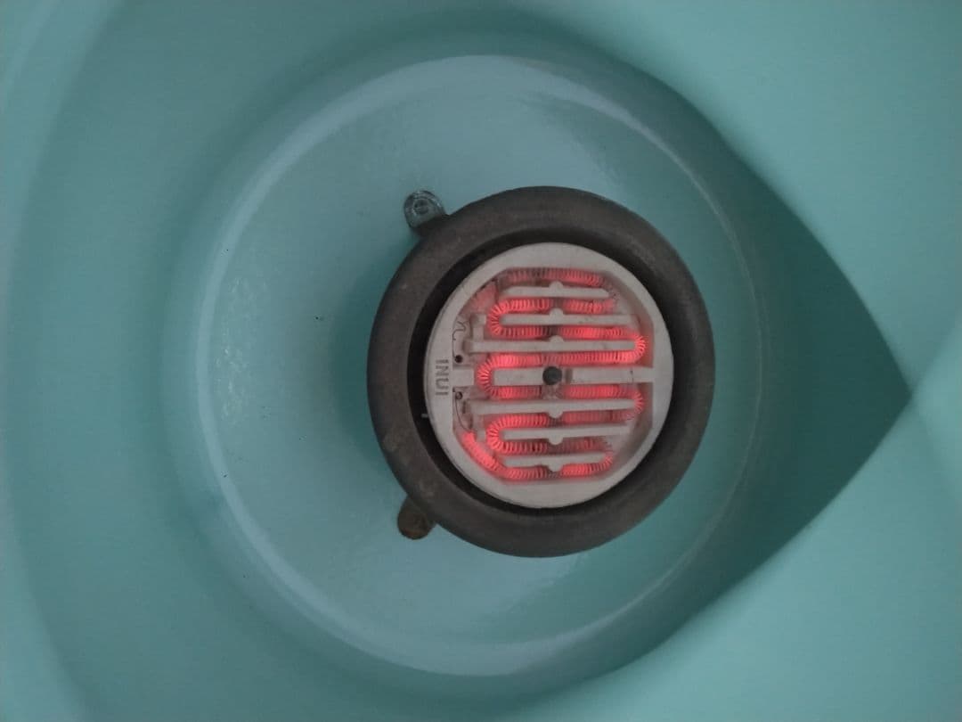 電熱器 火鉢 昭和レトロ ホーロー火鉢