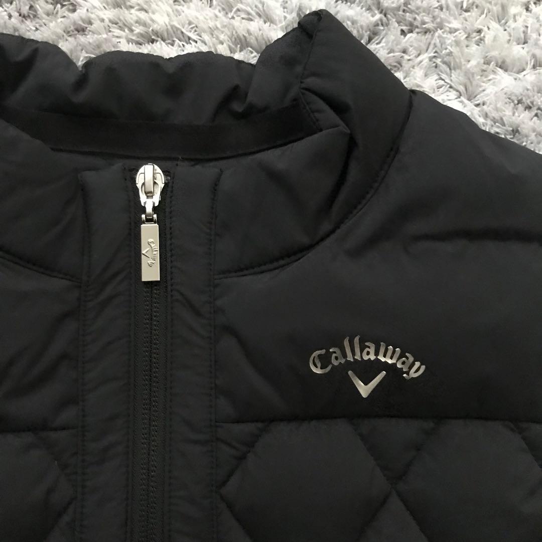 キャロウェイ Callaway ゴルフ　フルジップ　ダウンベスト　黒　ワンピース