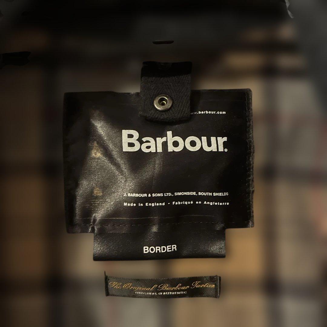 自*光様 希少品！　Barbour BORDER JACKET ネイビー　オイル