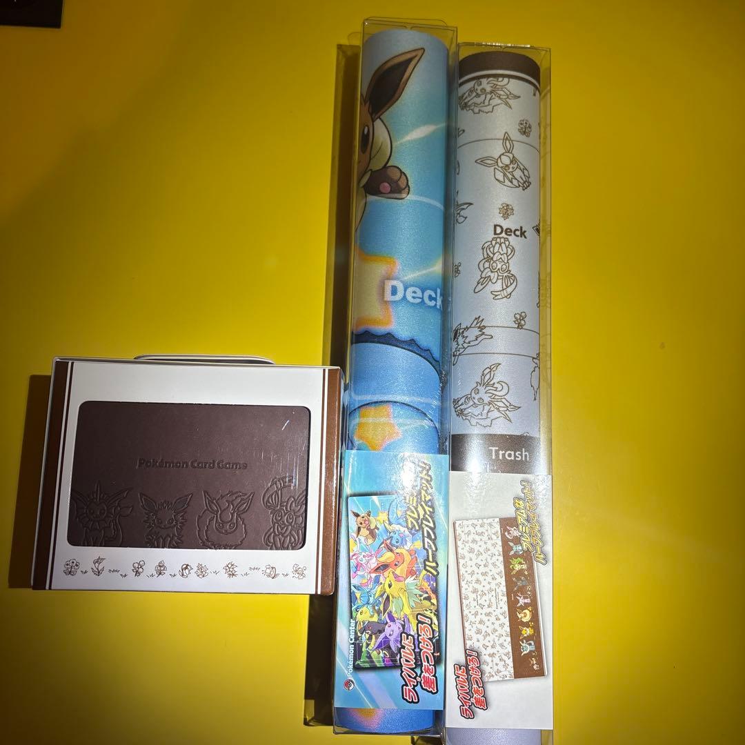 ラバープレイマット　フリップデッキケース　イーブイセット　ブイズ