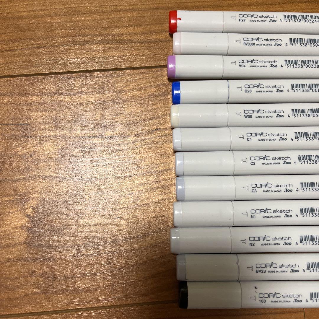 コピックスケッチ25色(肌色、赤色多め)