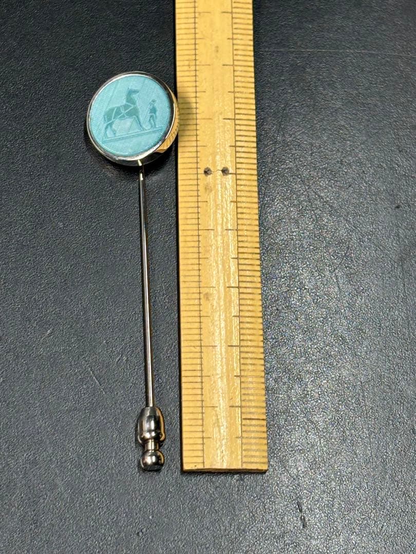 美品】エルメス コロゾ ピンブローチ ネクタイピン HERMES 馬車