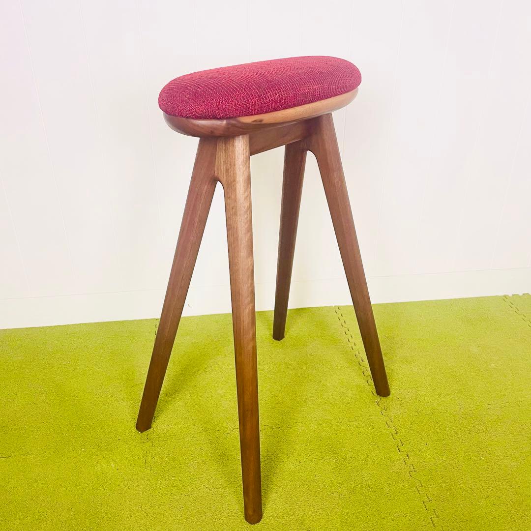 【極美品】ナガノインテリア スツール 木製 コッペスツール