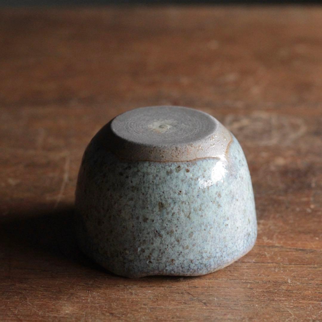 美しい 斑釉 小碗 大ぶり ぐい呑み 古道具 アンティーク