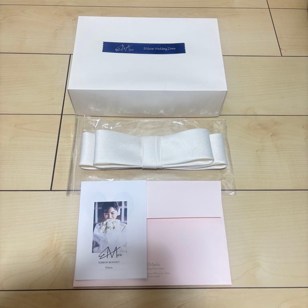 【正規品】【1stオーナー】エマリーエ リボンボンネMサイズ 【美品】