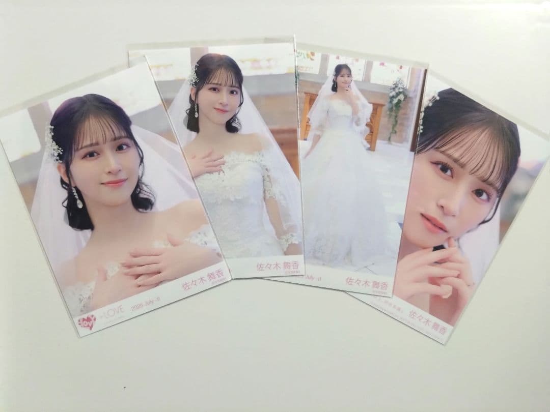 コンプ＋封入】佐々木舞香恋人以上、好き未満 ウエディングドレス生写真