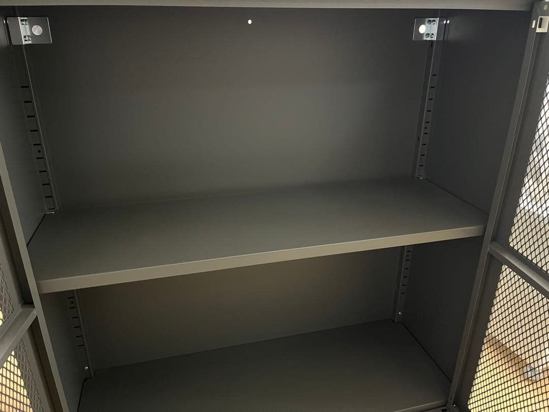 値下げ不可】IKEA イーヴァル ivar グレー 扉付 メッシュ