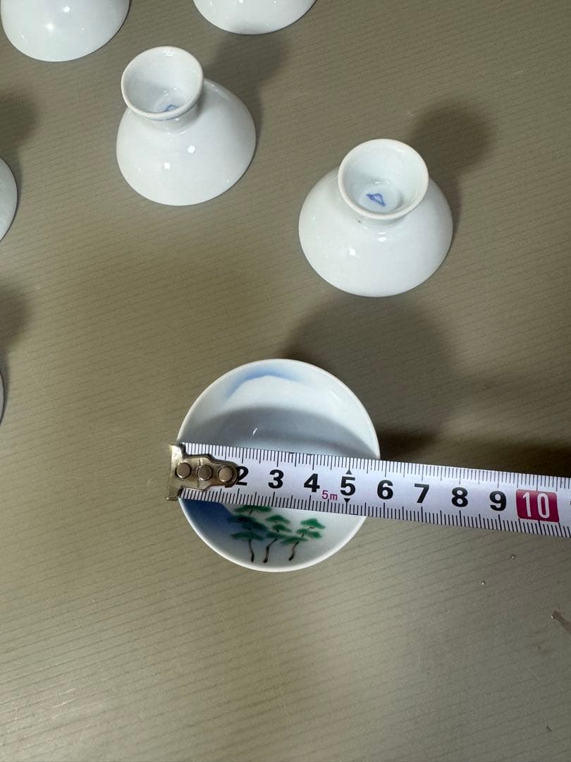 2188 深川製磁森猪口11客未使用