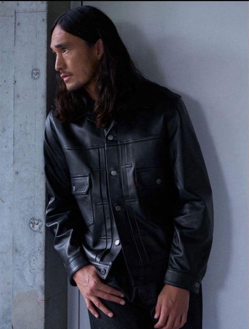 あ*み様 Levi´s black premium レザージャケット Sサイズ