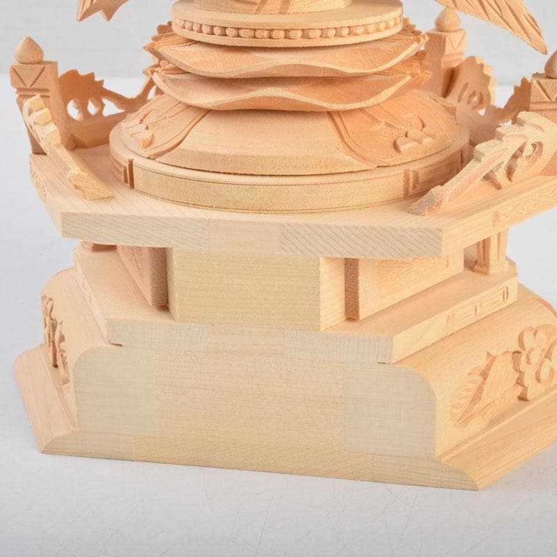 仏教美術 桧彫刻 大日如来像 仏像 華鬘台 C 8882 - メルカリ