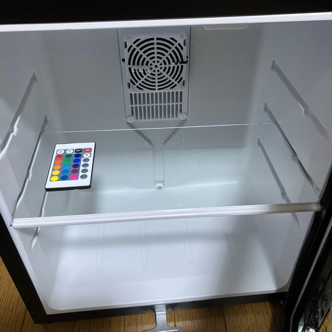 【未使用品】【リモコン付】LED内蔵ミニゲーミング冷蔵庫ALG-GMMFL30L