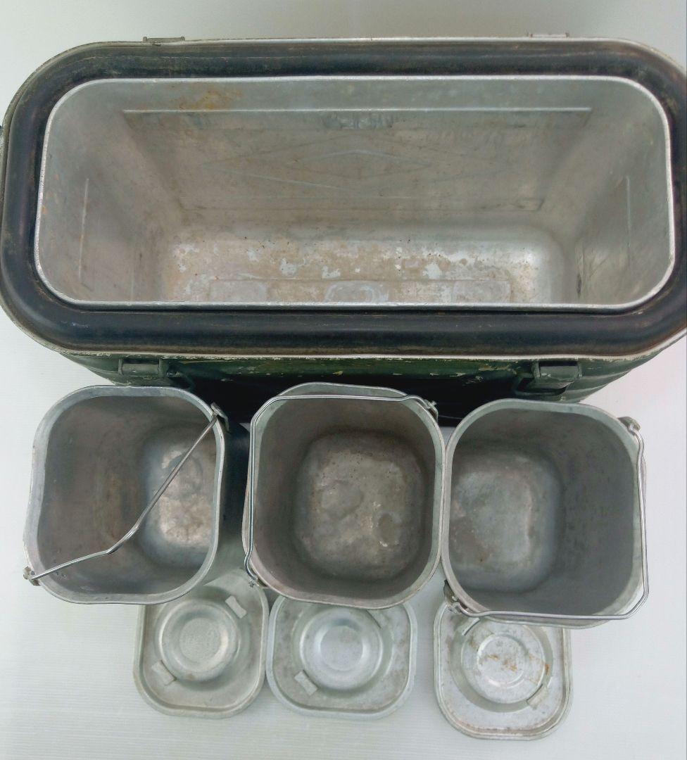 1962年】US製 ミリタリーコンテナ オリーブドラブ フードコンテナ*AE6