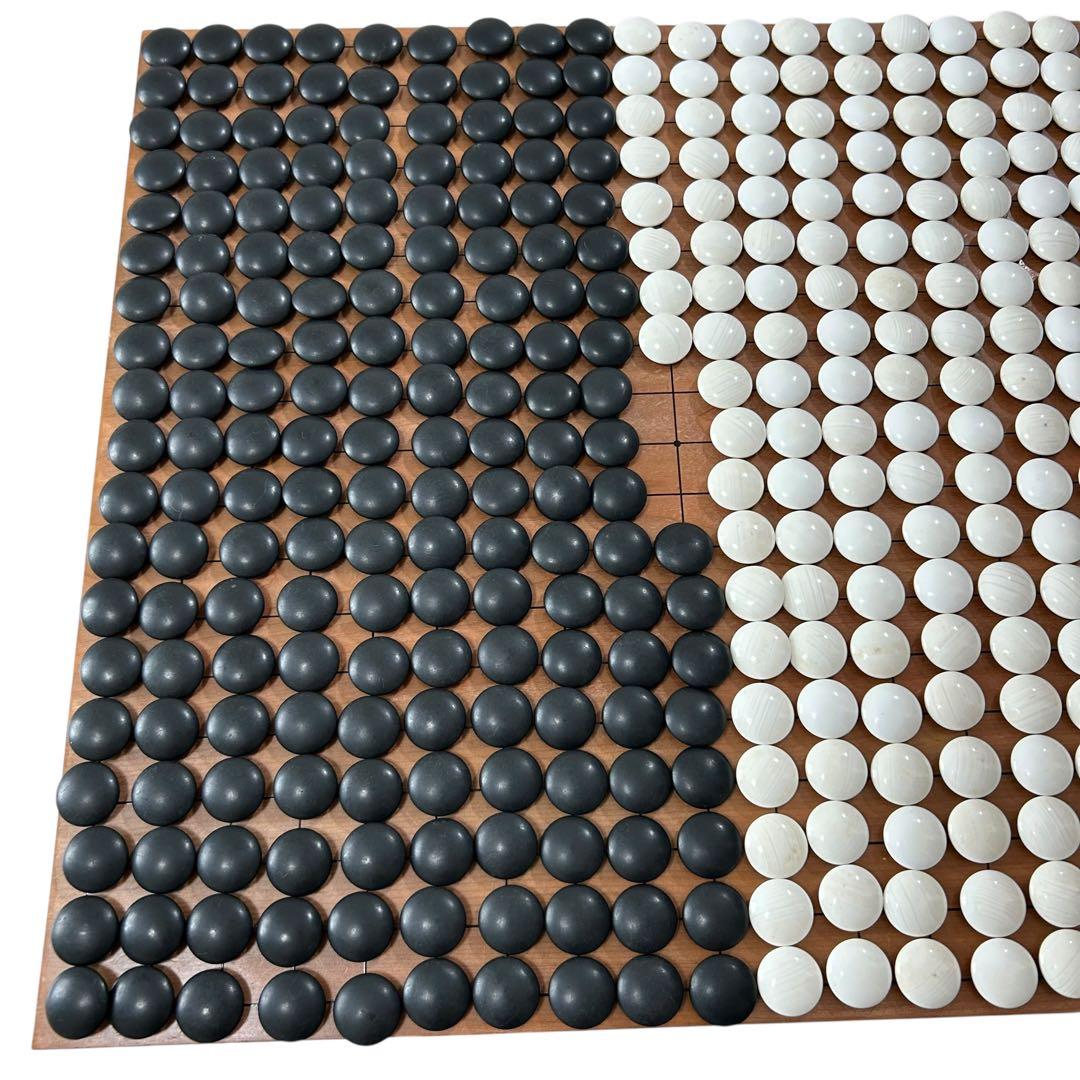 囲碁 碁石 碁盤セット 蛤碁石 31号　白179 黒179