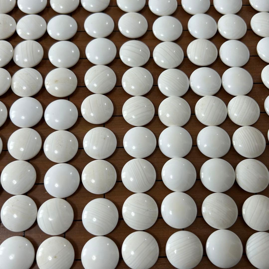 囲碁 碁石 碁盤セット 蛤碁石 31号　白179 黒179