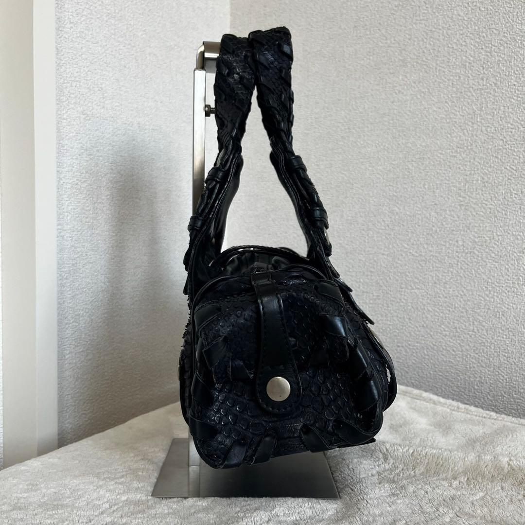 バッグ Chloe Silverado Leather Handbag Python