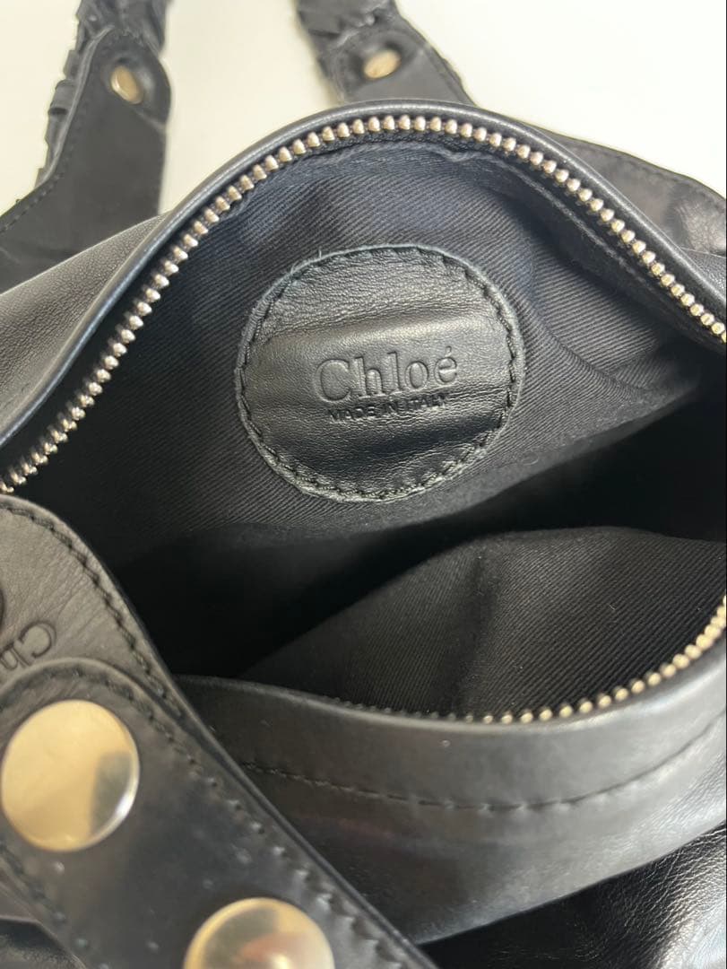 バッグ Chloe Silverado Leather Handbag Python