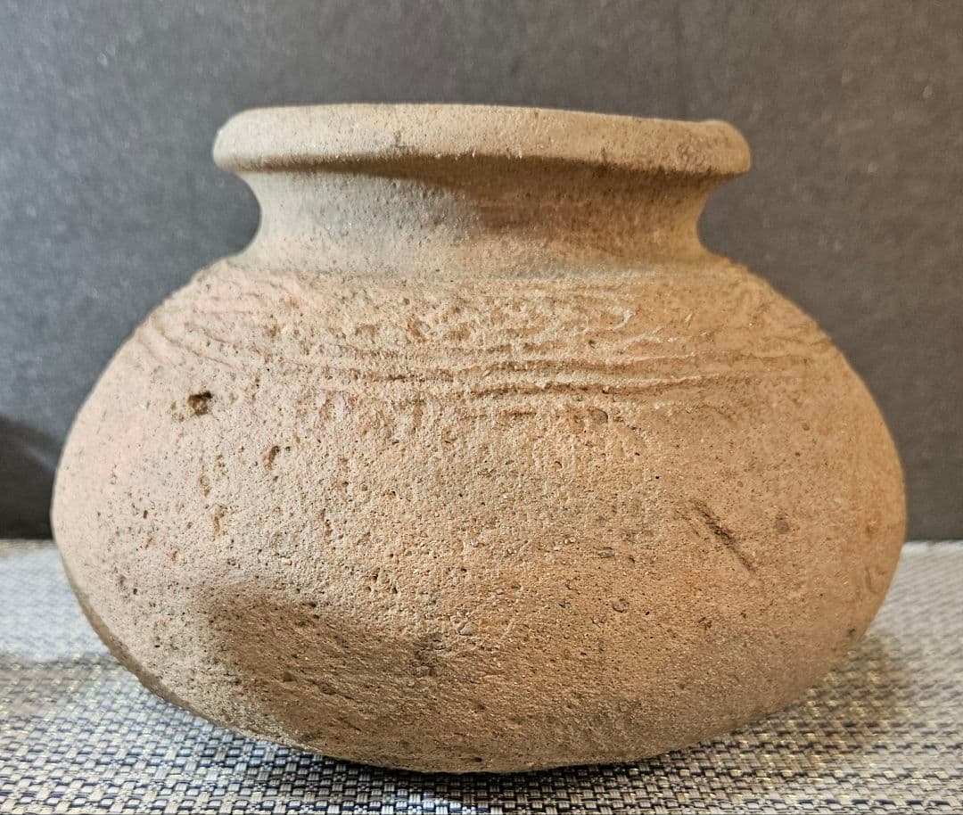 伝】古代土器 南米 古代ペルー 古代インカ 幾何学文様 陶質土器 壺 甕