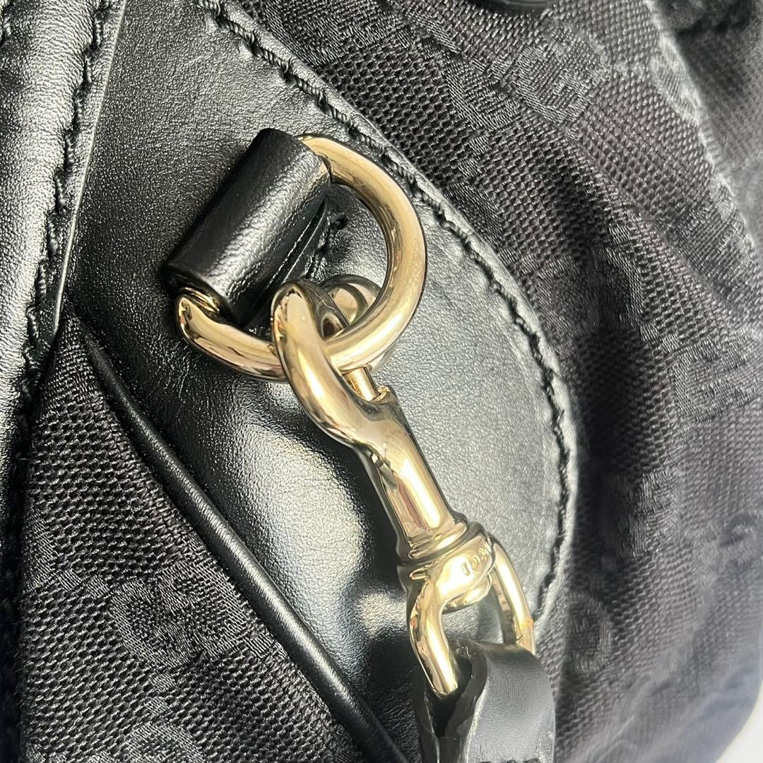 未使用保管品✨　GUCCI スーキー　ショルダーバッグ　GGキャンバス　黒