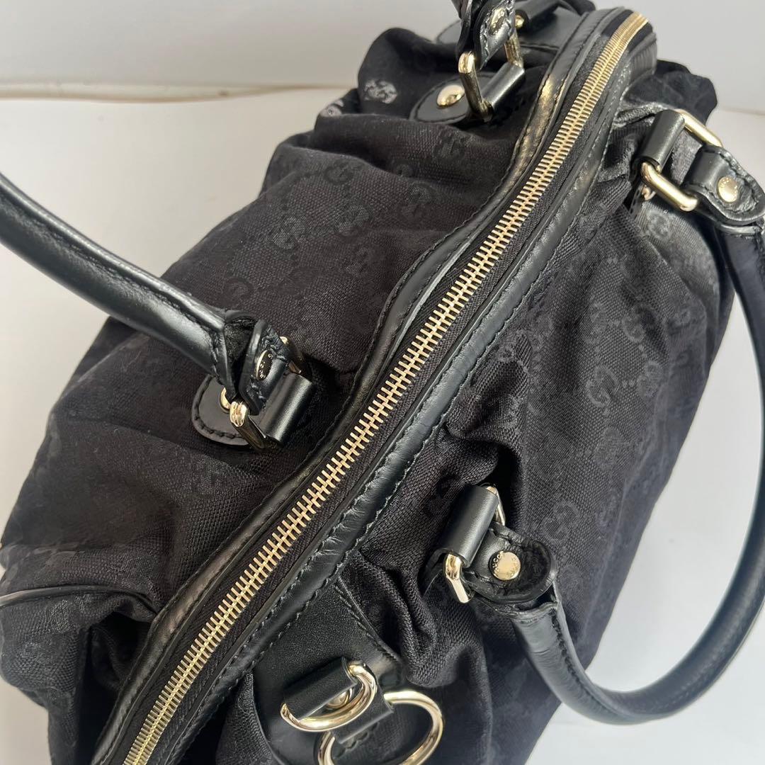 未使用保管品✨　GUCCI スーキー　ショルダーバッグ　GGキャンバス　黒