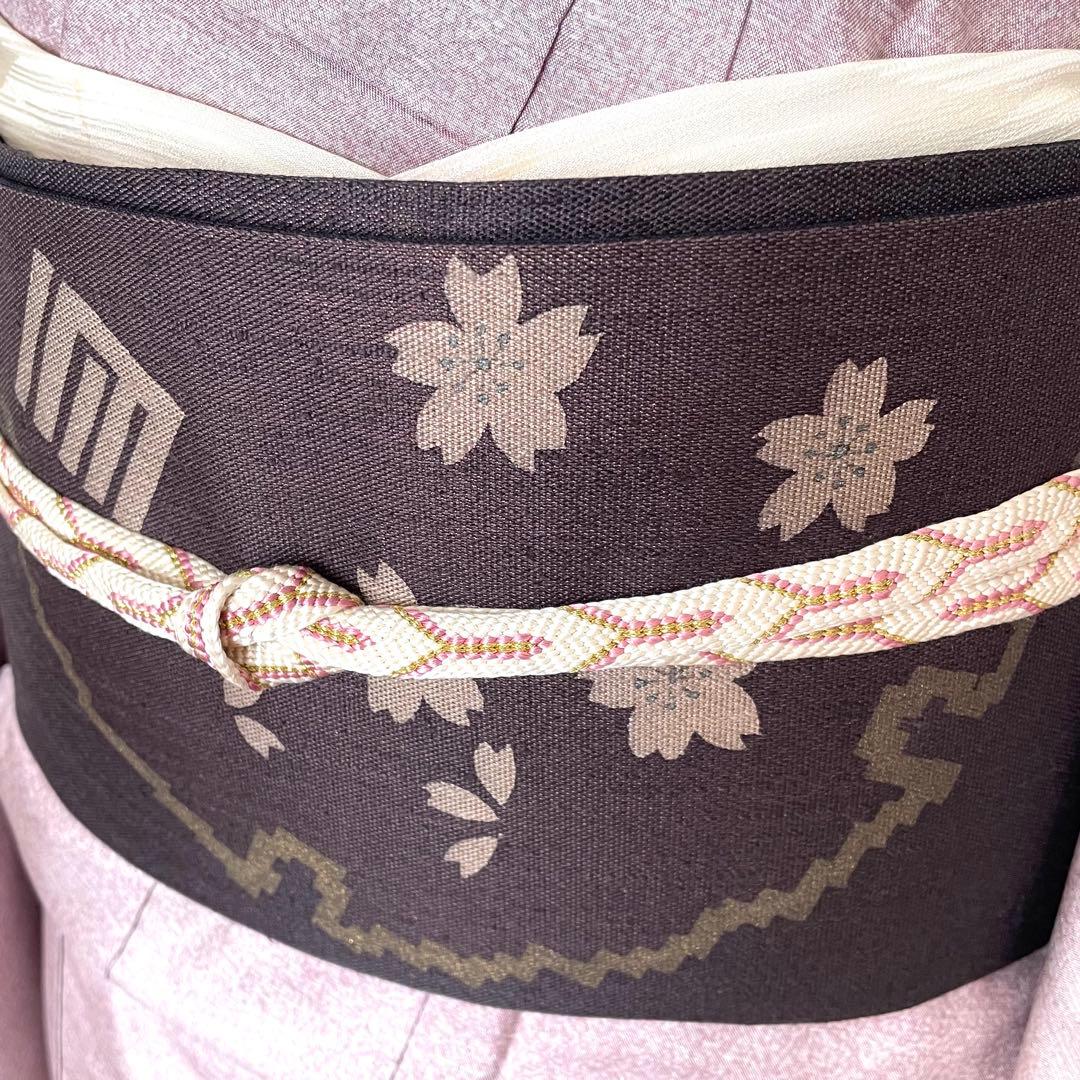 美しすぎるサフラン染め大島紬 銀通しぼかし付下げ 正絹着物 - メルカリ