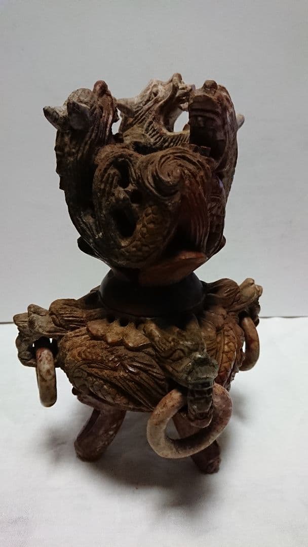 香炉 古美術 骨董品 アンティーク 骨董品 香炉 と絵 本物 です アンティーク 香炉 ＊ 中国美術 骨董品