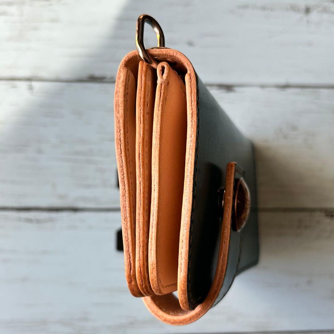 長財布　トラッカーウォレット　バイカーズウォレット　牛革　ハンドメイド　タイプB