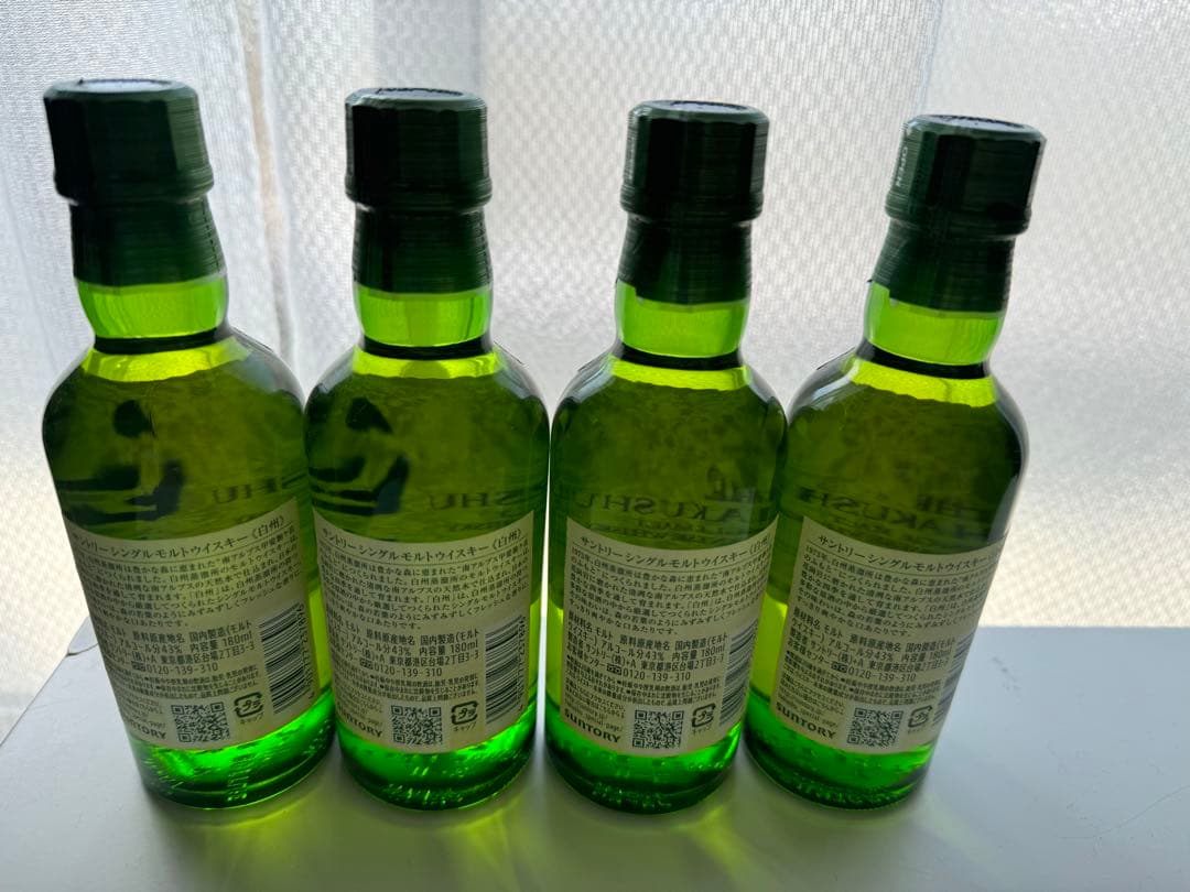 サントリー 白州180mlボトル×4本 - メルカリ