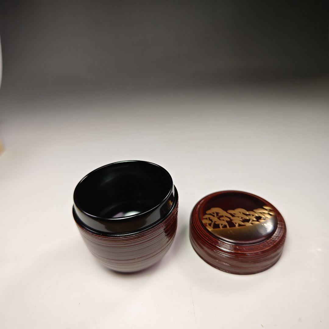 イ675 棗『多田桂寛作』『光琳松蒔絵 中棗 共箱』茶道具